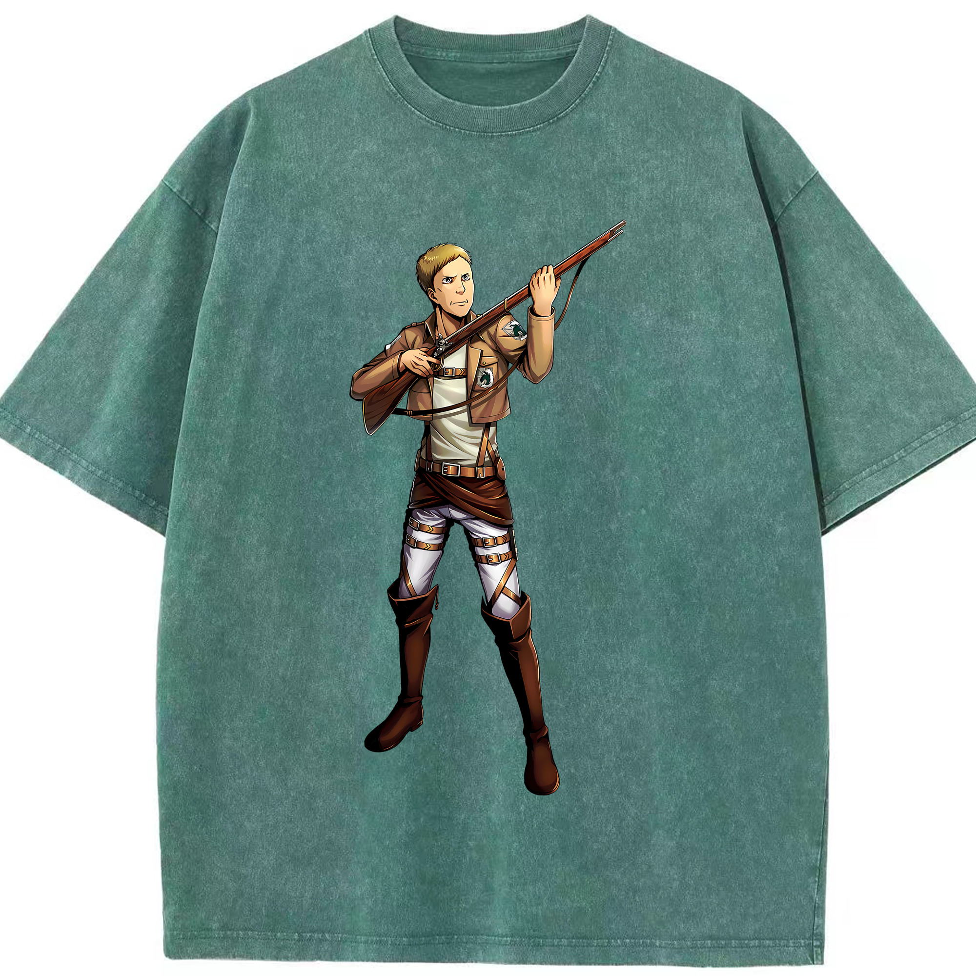 （画像用） 進撃の巨人 Attack on Titan 綿100% ヴィンテージ風 半袖Tシャツ（フロントプリント）